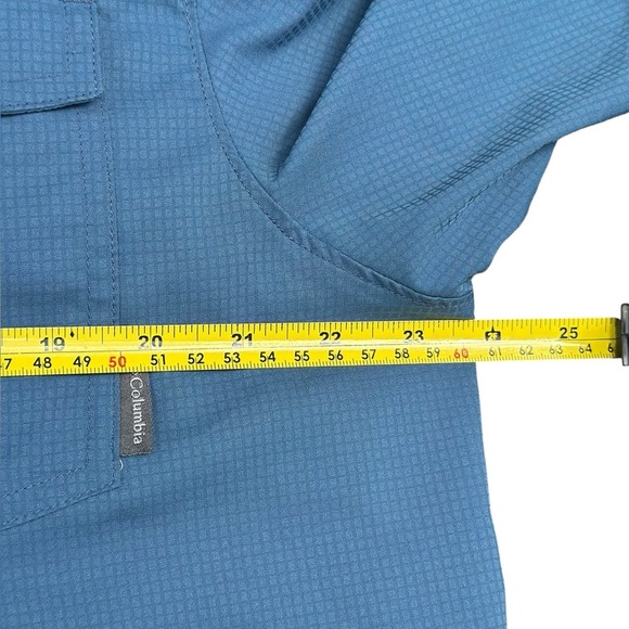 Columbia Men's Blue Short Sleeve Shirt Sise L - Picture 6 of 11